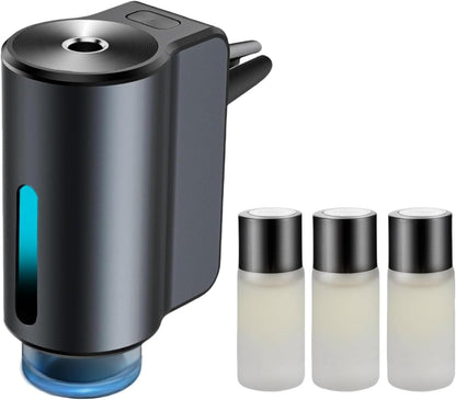 Car Air Freshener Diffuser, Smart Car Air Freshener, Car Diffuser Air Freshener with Three Adjustable Modes, Aromatizante Para Carro with 3Pcs Essential Oil, Car Fresheners Long Lasting